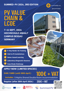Flyer der SummedPV Veranstaltung